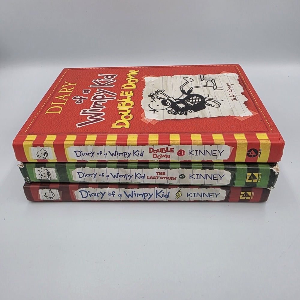 Diary‎ of A Wimpy Kid Lot of 3 Hardcover Books